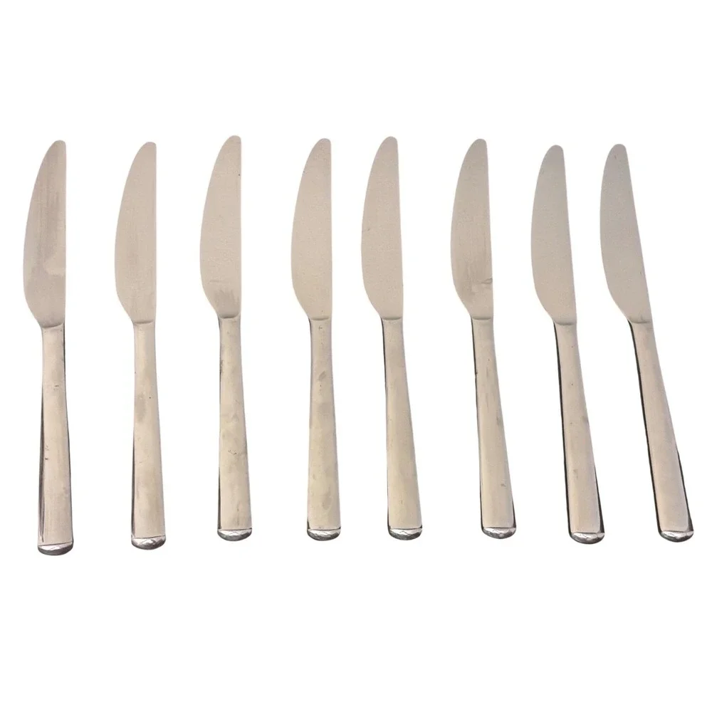 Modern Solid Knife Set Boston (Stainless) by WMF Flatware | Set‎ of 7